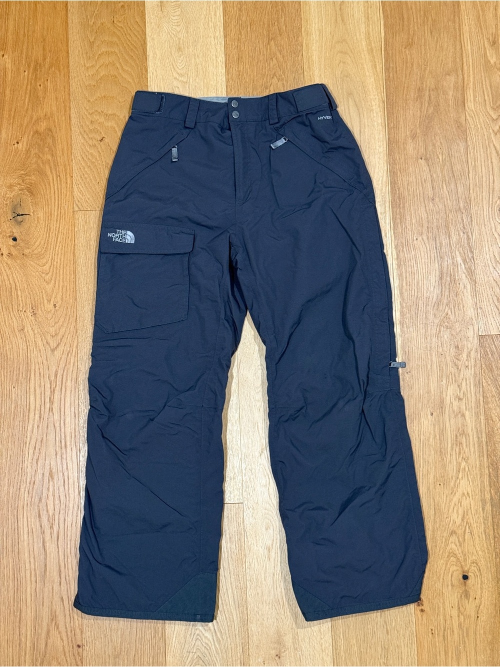 The North Face Snow Pants Mens Gray Ski HyVent Freedom Insulated Pants Large